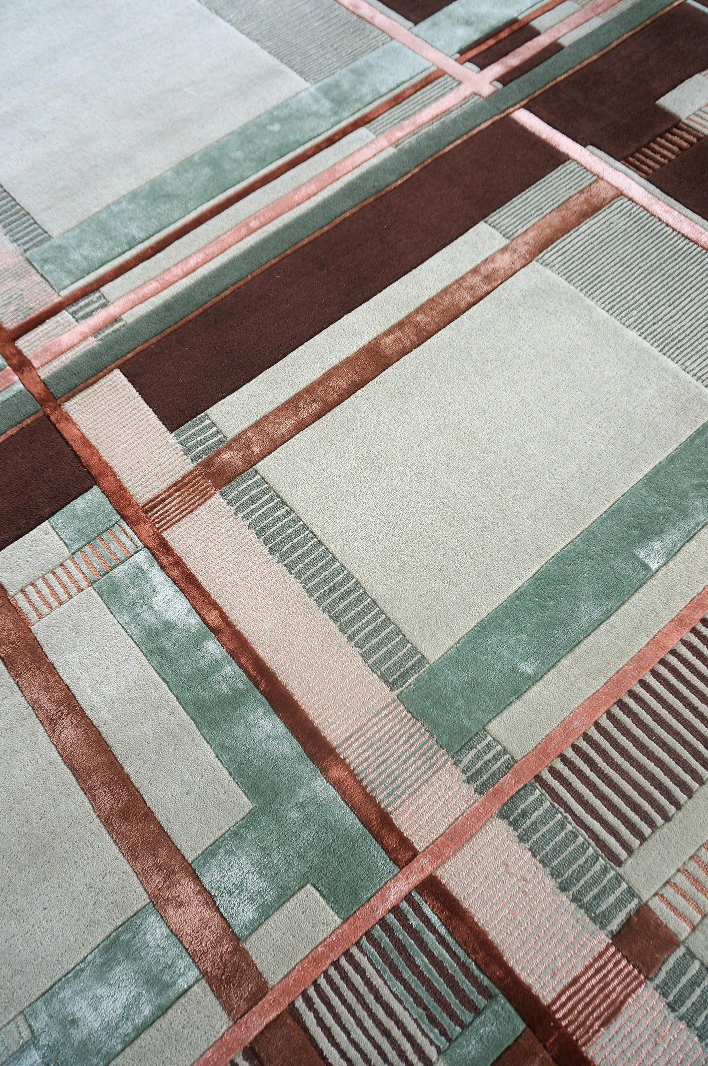 Mint Chocolate Rug by Volver Studios For Sale 4