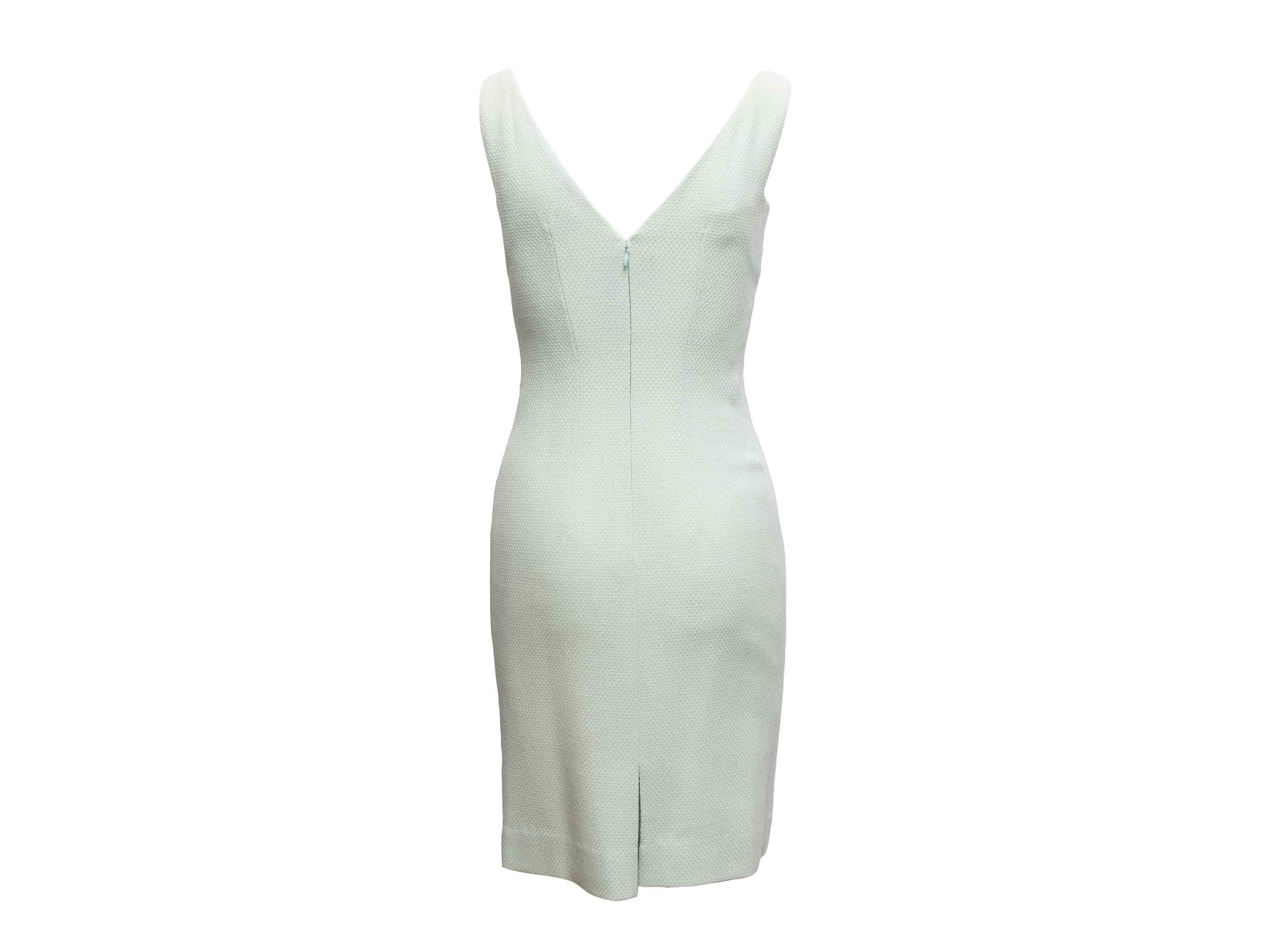 Mint Christian Dior ärmelloses Wollkleid Größe FR 36 (Grau) im Angebot