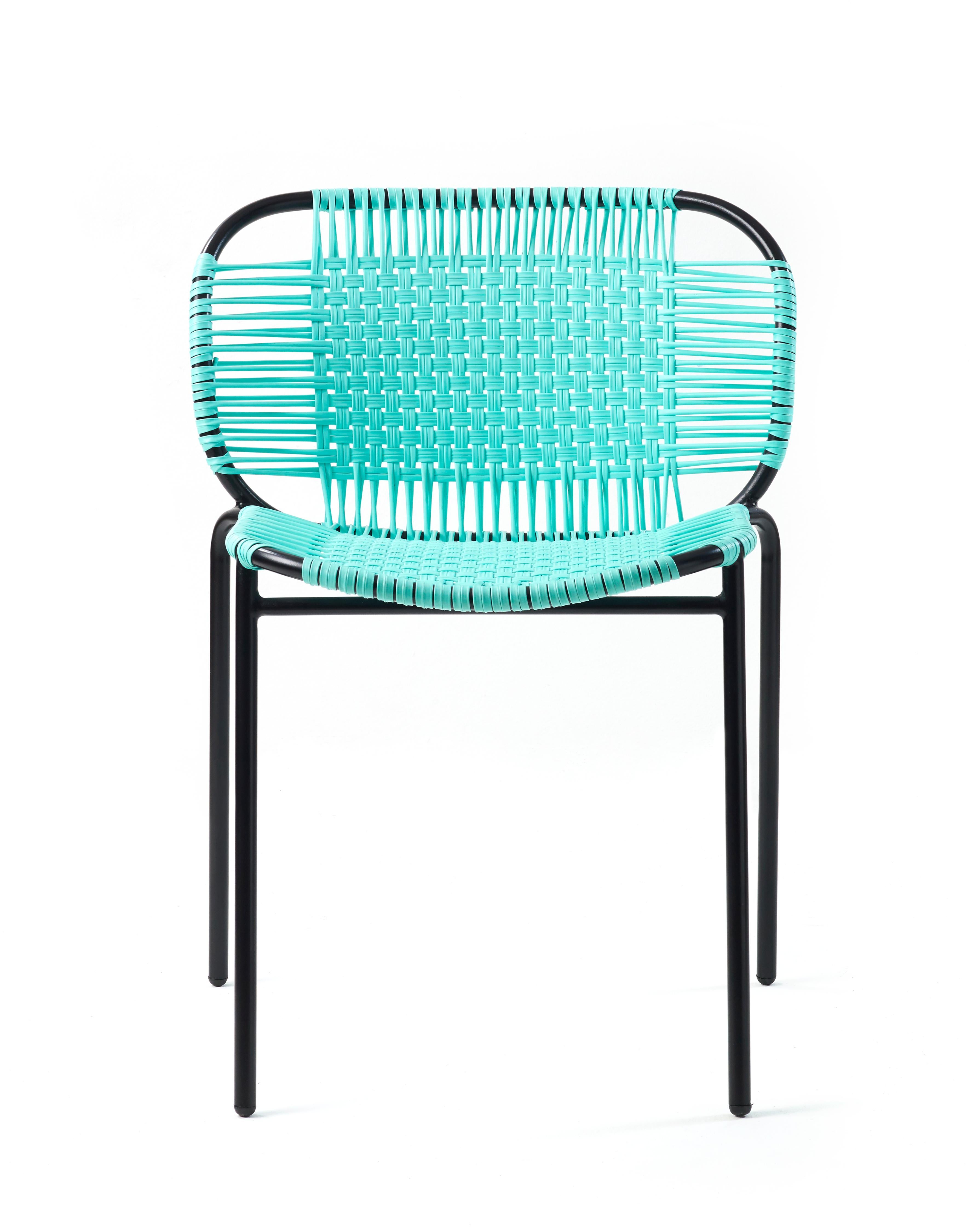 Contemporary Mint Cielo Stacking Chair by Sebastian Herkner For Sale