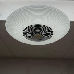 Mint Condition Round Shape, Jazz Age Design Mid-Century Modernist Flush Mount