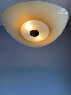 Mint Condition Triangle Shape, Eye-Like Pattern Mid-Century Modern Flush Mount