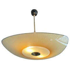 Mint Condition Triangle Shape, Eye-Like Pattern Mid-Century Modern Flush Mount