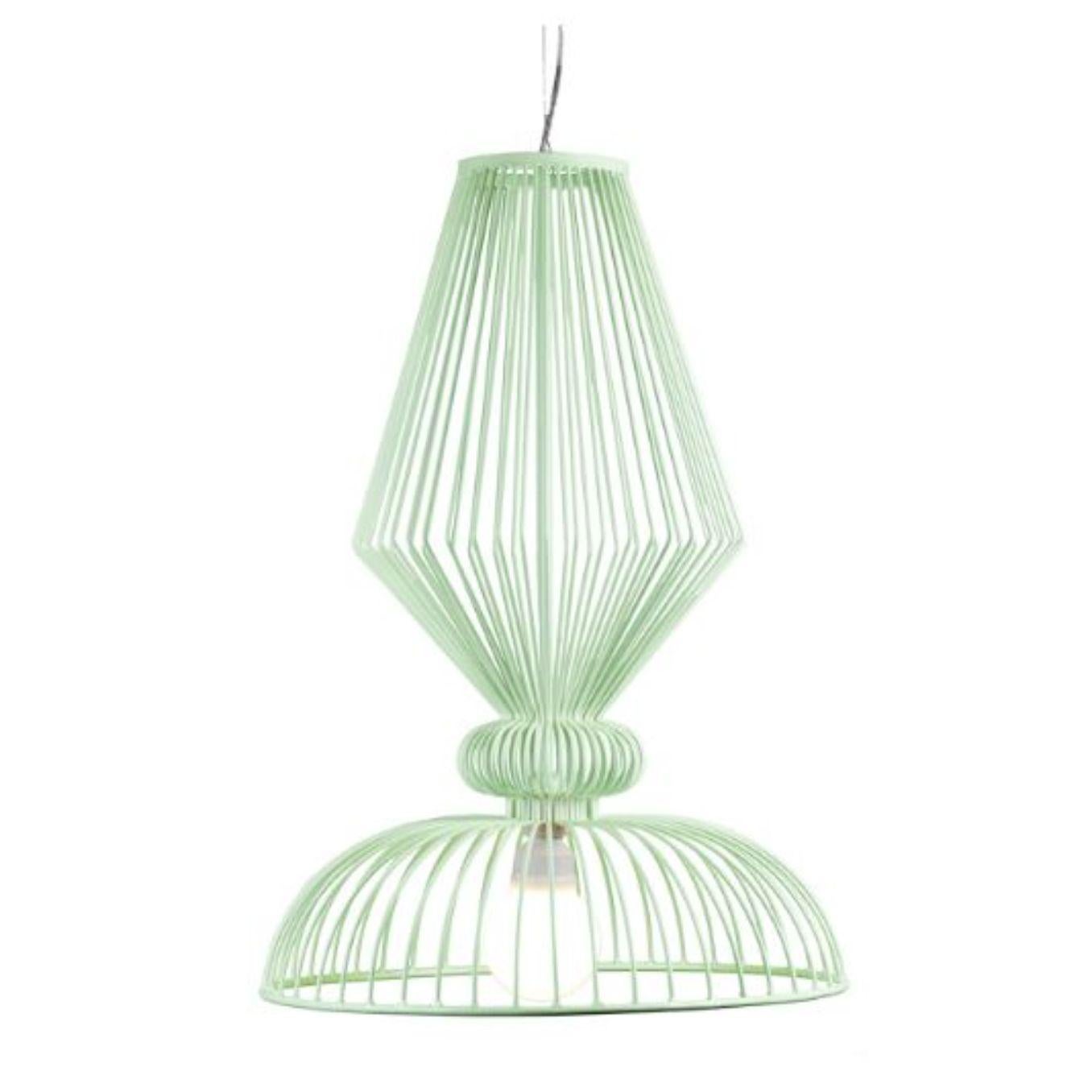 Modern Mint Expand Suspension Lamp by Dooq For Sale