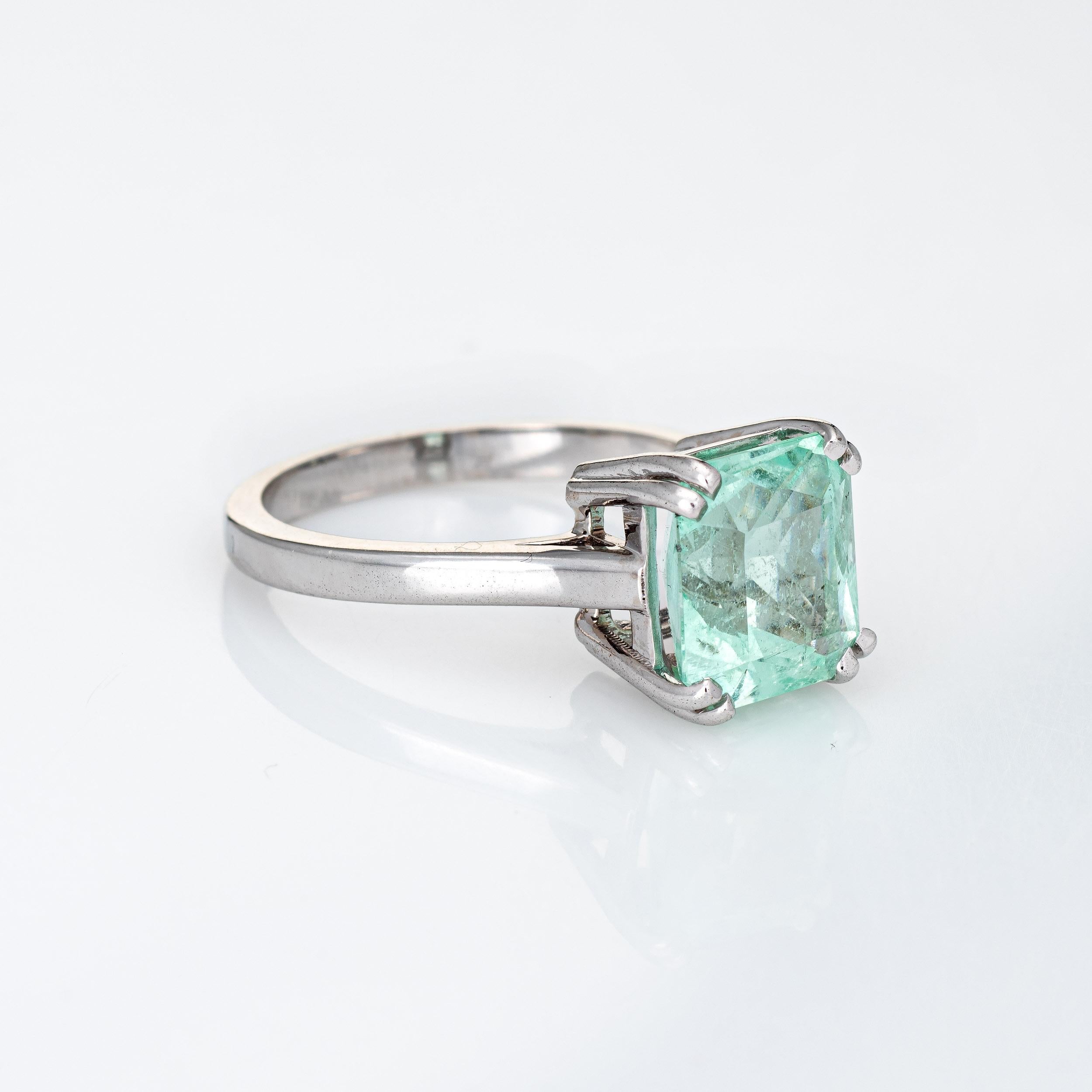 mint green engagement ring