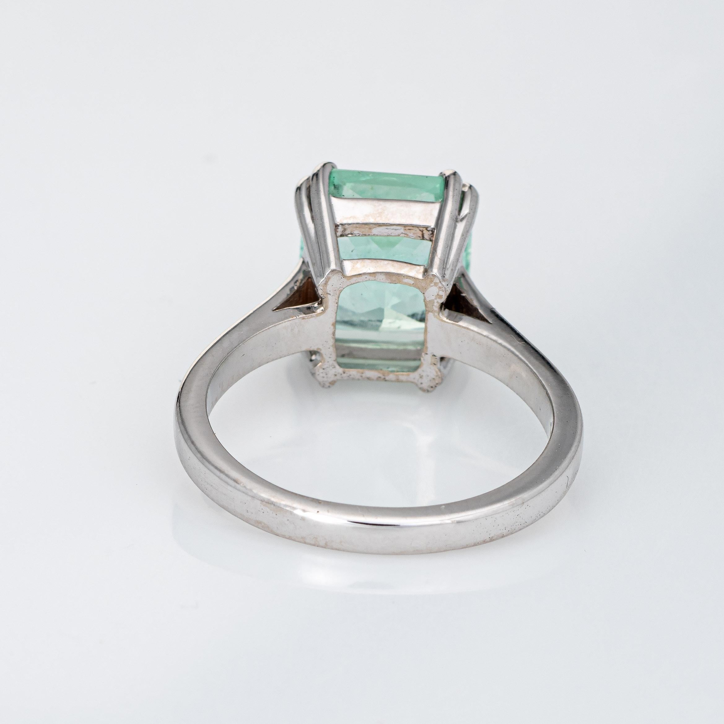 mint green diamond ring
