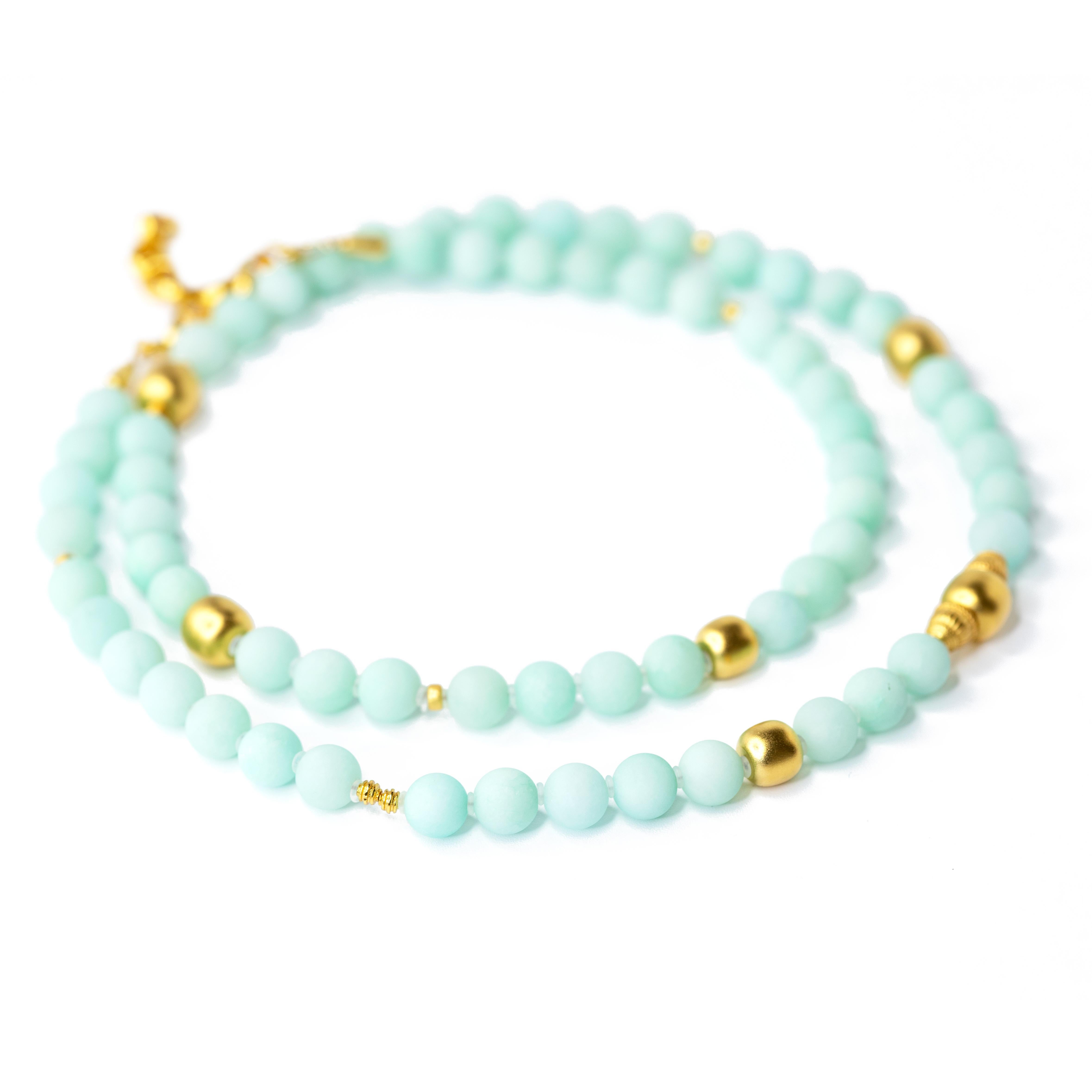 Mint Green Chalcedony Necklace - by Bombyx House For Sale 1
