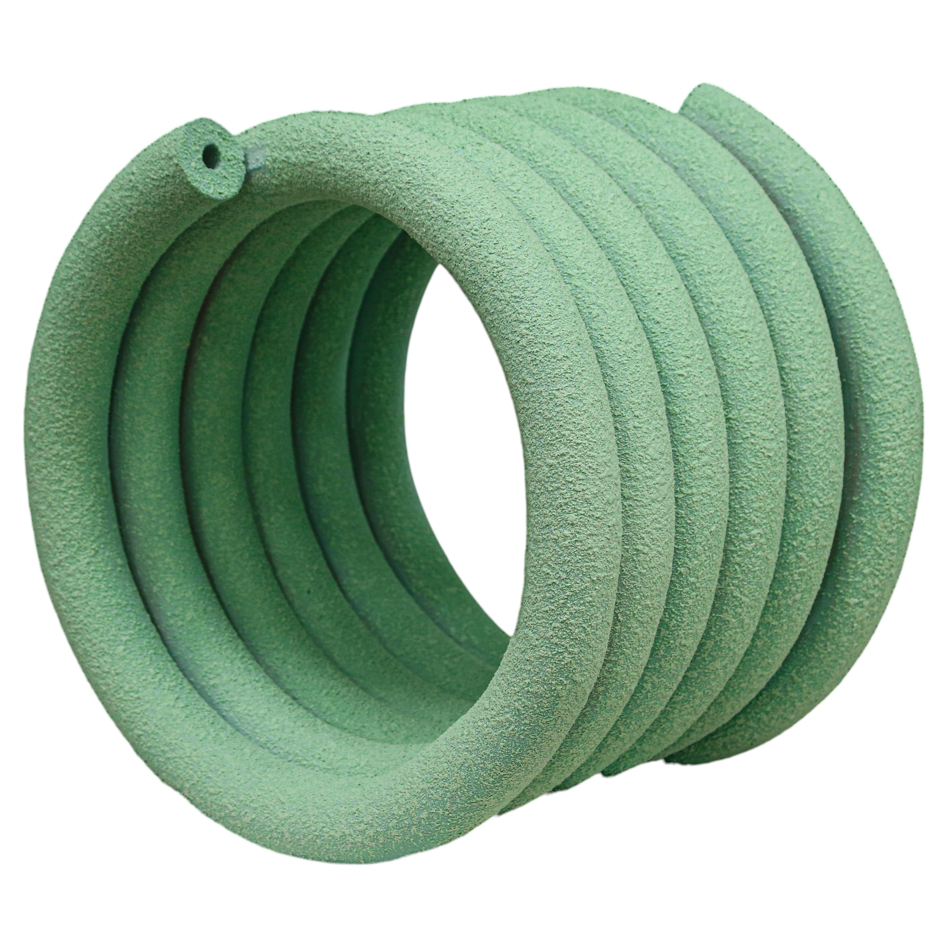 Mint Green Coil #06 Sculptural Object By Caspi Ceramics NL