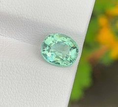 Mint Green Color Tourmaline Gemstone: Natural October Birthstone (2.18 CTs)