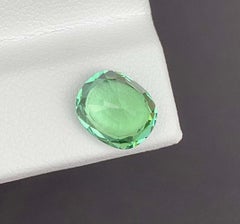 Mint Green Color Tourmaline Gemstone: Natural October Birthstone, (2.88 CT)