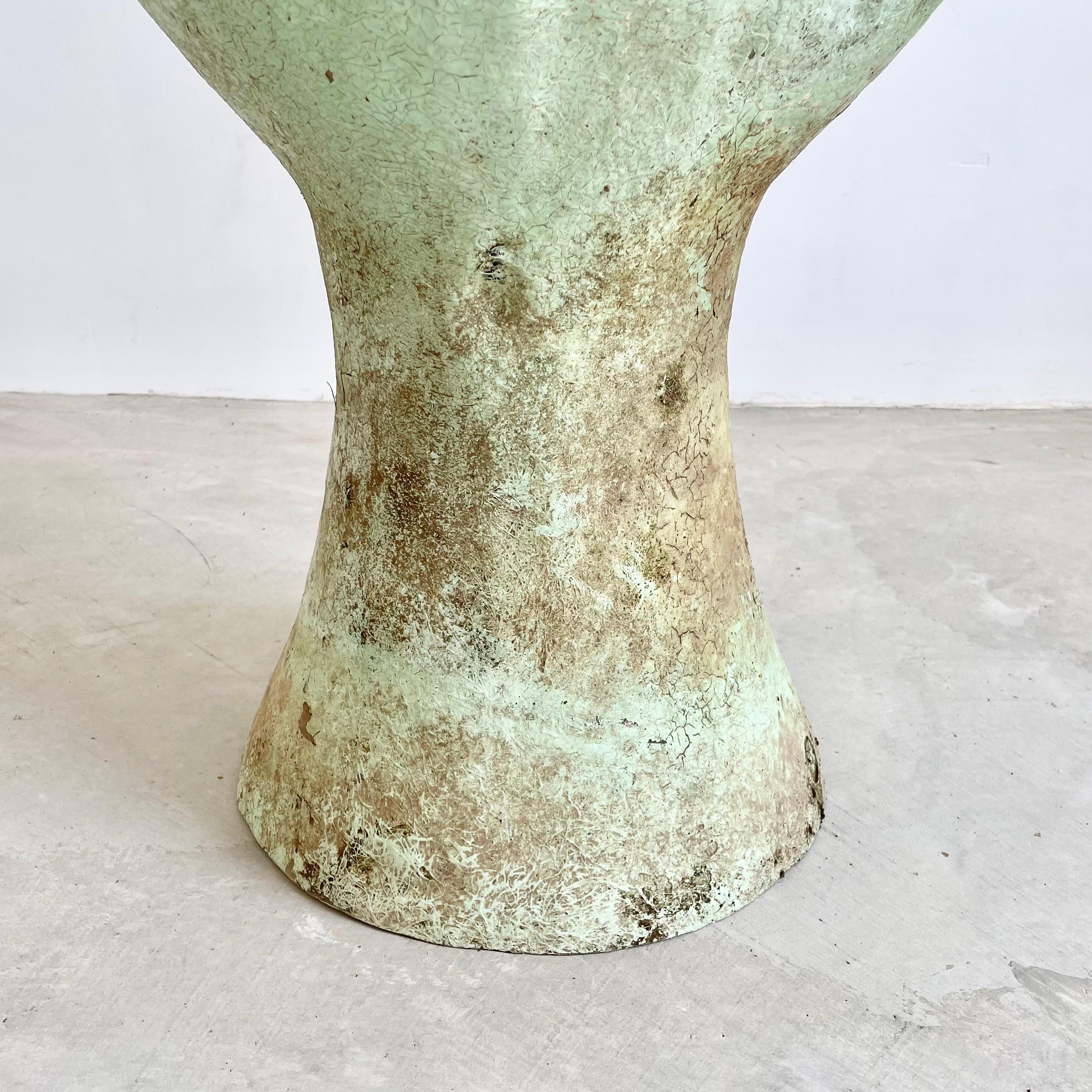 Mint Green Fiberglass Vases, Belgium, 1960s For Sale 11