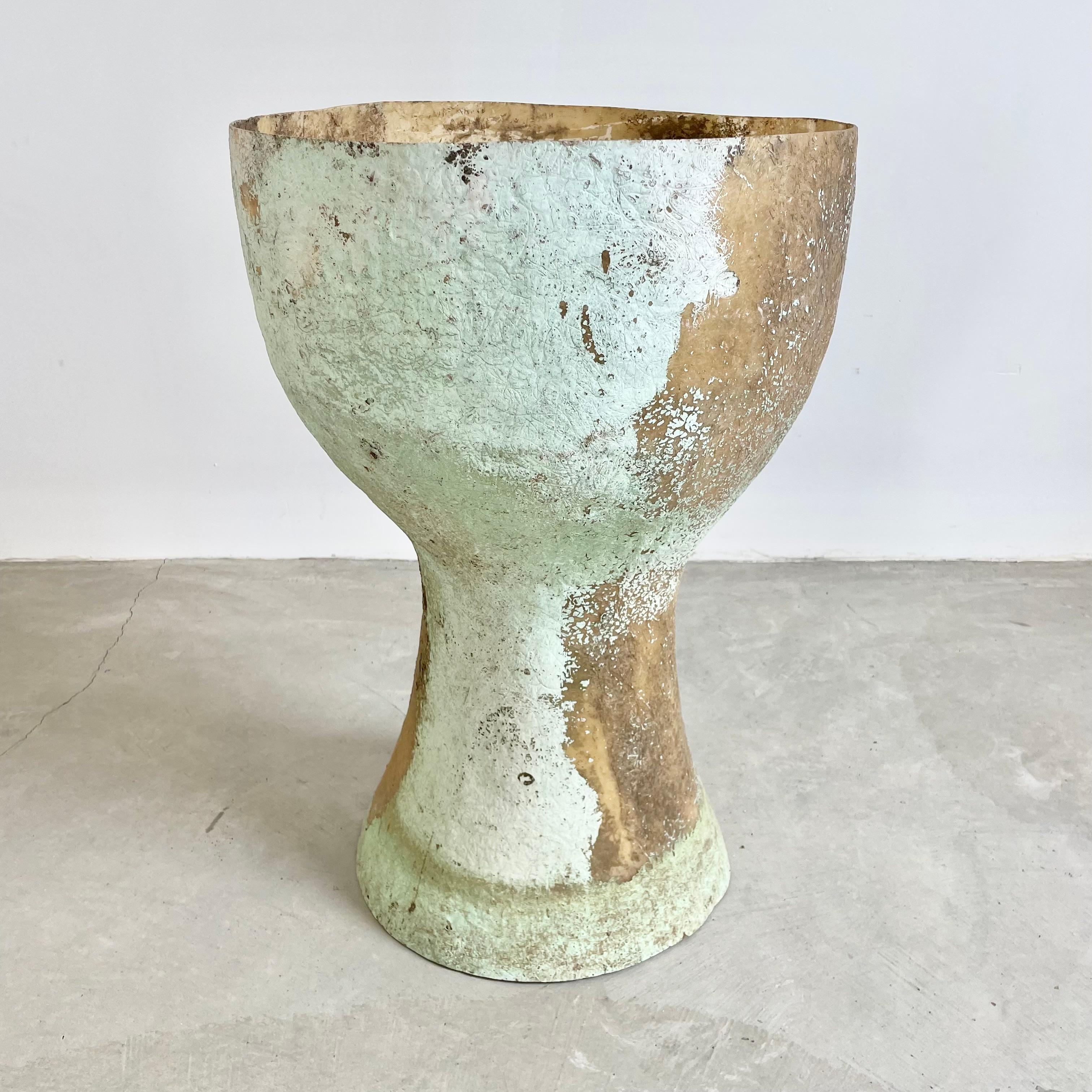 Mid-20th Century Mint Green Fiberglass Vases, Belgium, 1960s For Sale