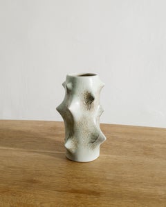 Mint Green Knud Basse Mid Century Thorn Ceramic Vase by Michael Andersen, 1970s