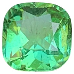 Mint Green Natural Tourmaline 2.81 Ct Square Cushion Cut Loose Gemstone for Ring