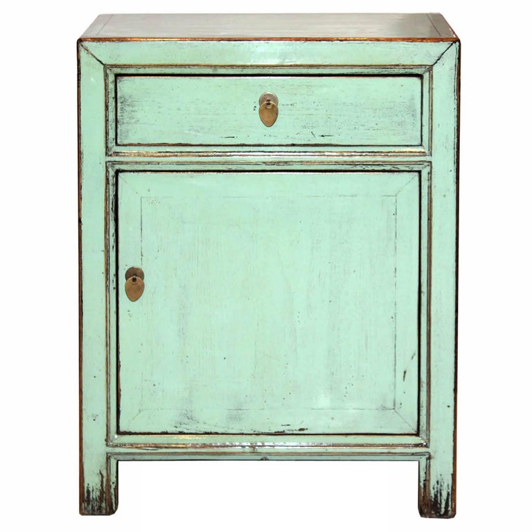 Mint Green Nightstand at 1stDibs