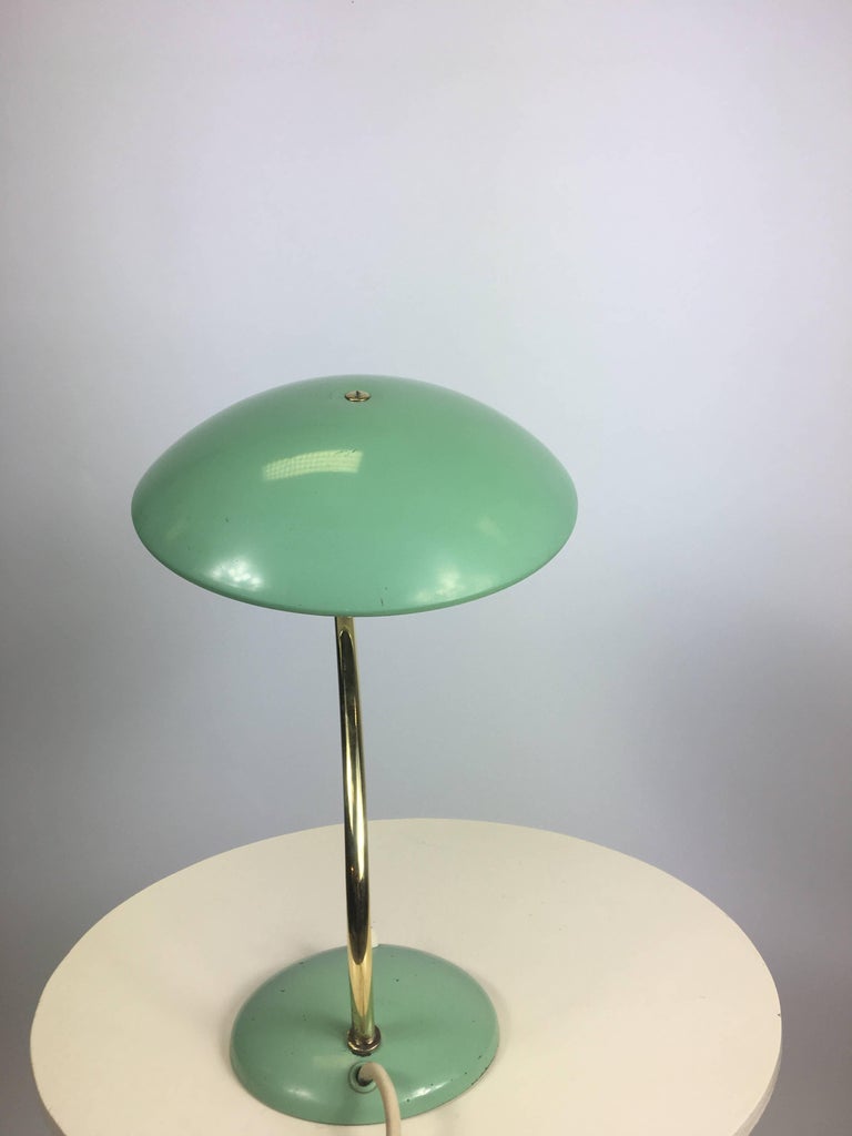 Mint Green Philps Desk Lamp, 1950s For Sale at 1stDibs
