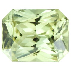 Mint Green Sapphire 1.69 ct Radiant Cut Unheated, Loose Gemstone