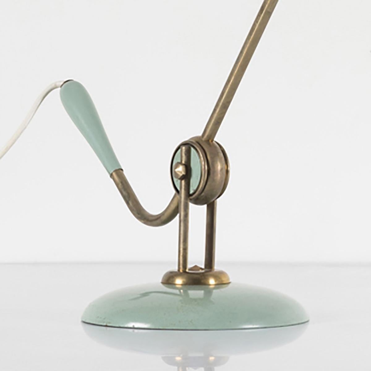 mint green desk lamp