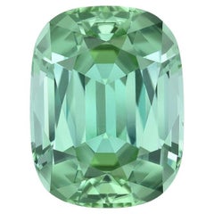 Mint Green Tourmaline Ring Gem 3.46 Carat Unmounted Cushion Loose Gemstone