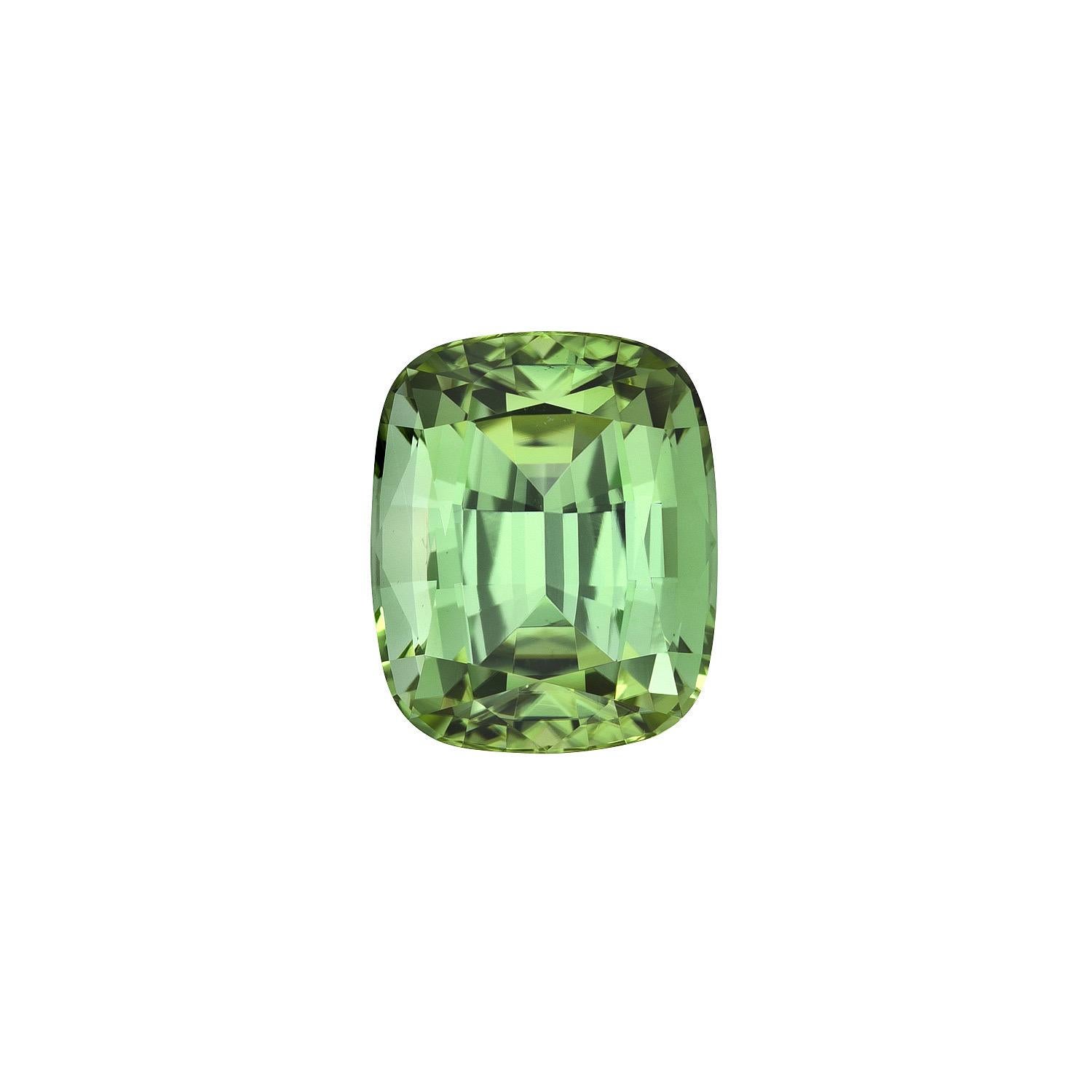 Design Your Own Jewelry 
Fantastic Mint Green Tourmaline Loose Gemstone by Merkaba Jewelry Beverly Hills.

Merkaba Jewelry Beverly Hills proudly offers an extraordinary 4.49-carat Mint Green Tourmaline cushion-cut gemstone, unmounted and ready to