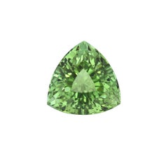 4.52 Carat Mint Green Tourmaline Trillion Loose Gemstone by Tamir Beverly Hills