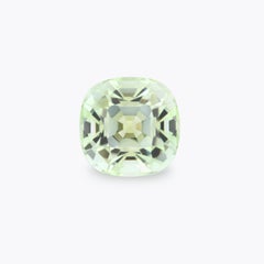 5.62 Carat Cushion Mint Green Tourmaline Loose Gemstone - Tamir Beverly Hills