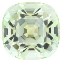 Mint Green Tourmaline Ring Gem 5.62 Carat Cushion Unmounted Loose Gemstone