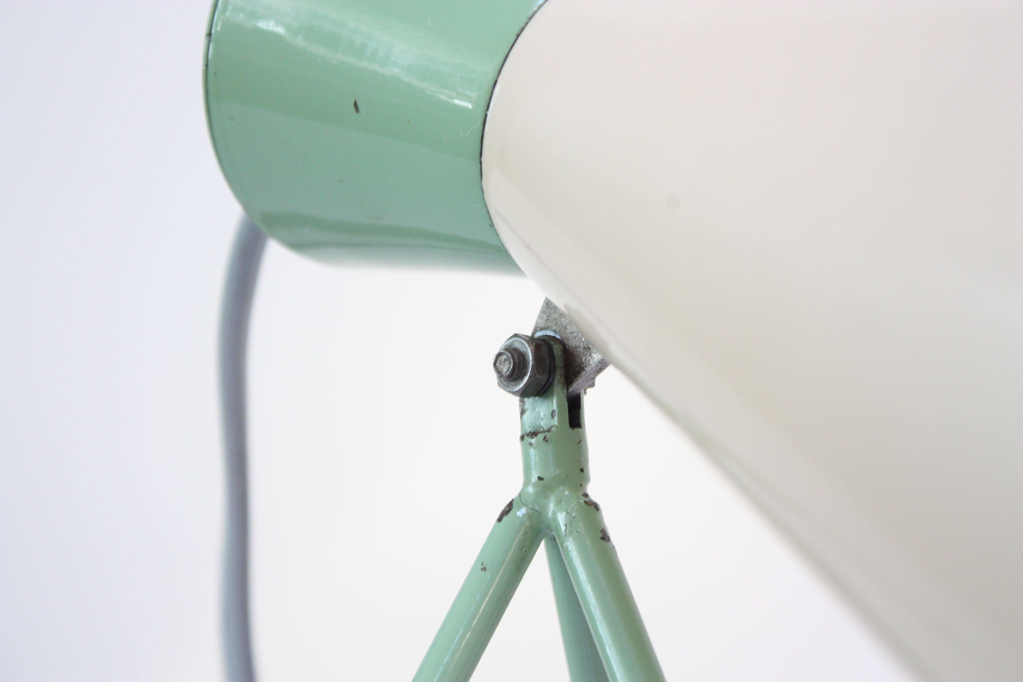 Mid-20th Century Mint Green Tripod Table Lamp by Josef Hurka for Napako