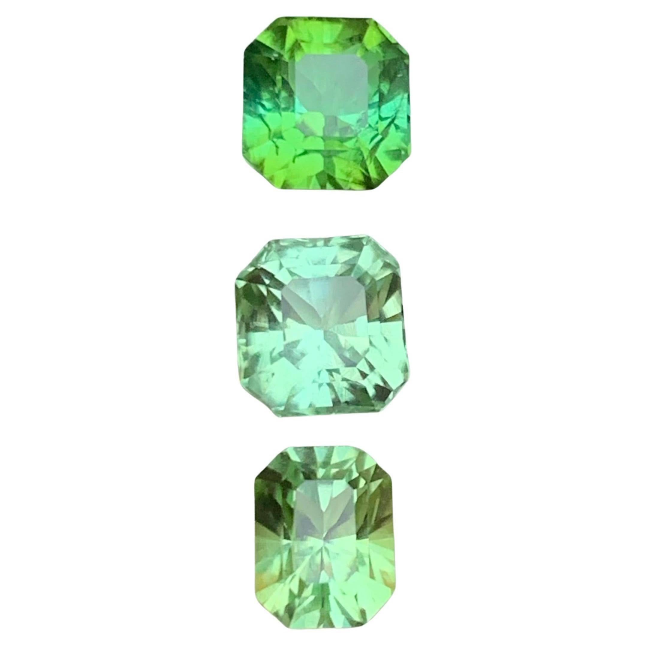 Greene & Light Greene & Greene Greene 6.84 Ct Natural Loose Gemstone - Octagon Cut-Ring en vente