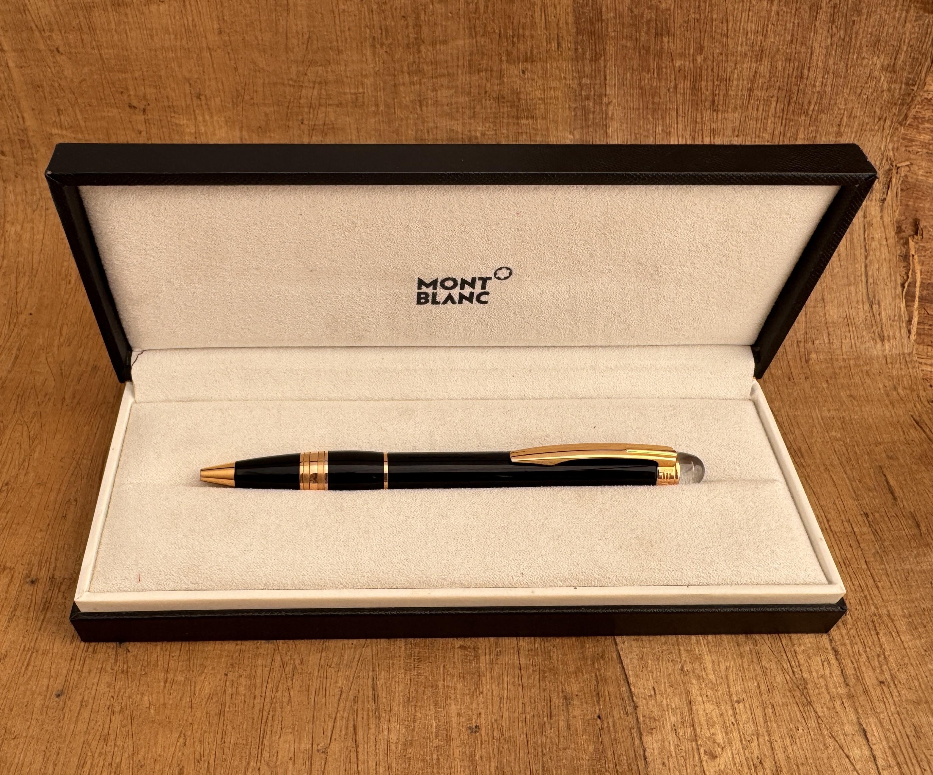 Penna a sfera Montblanc Starwalker oro rosa, menta, in scatola in vendita 9