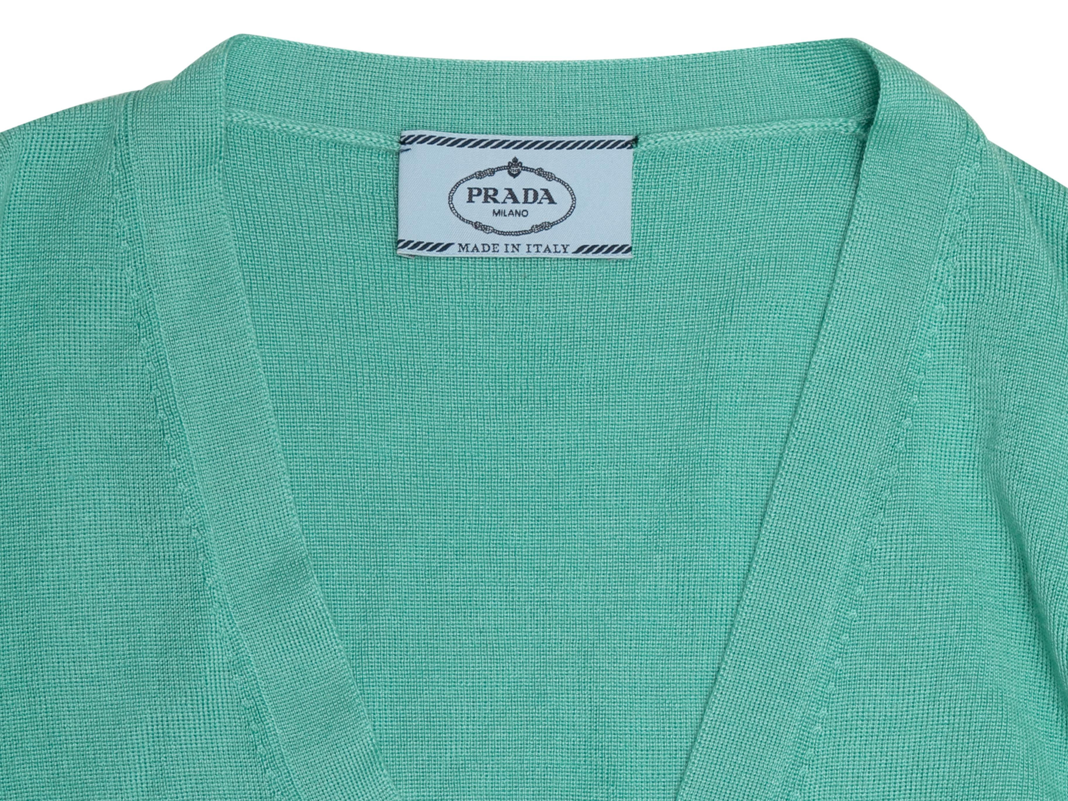 Mint Prada 2019 Cashmere & Silk Cardigan Size IT 38 3