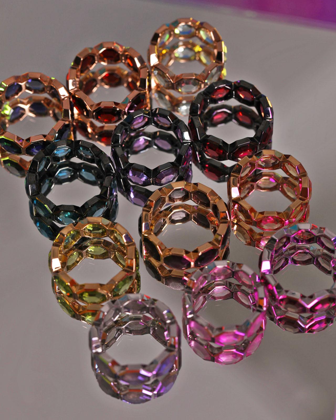 For Sale:  Mint Quartz Russell Ring in 18 Karat Rose Gold 6