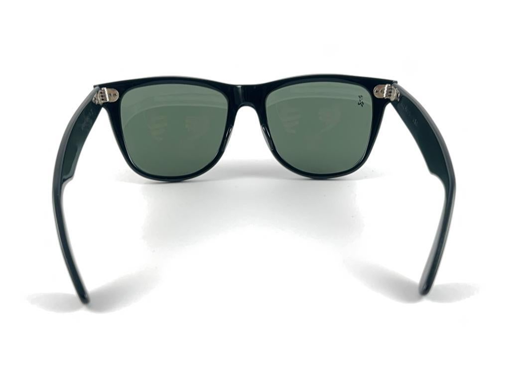 Mint Ray Ban The Wayfarer II Roland Garros Edition G15 Lens USA 80's Sunglasses For Sale 2