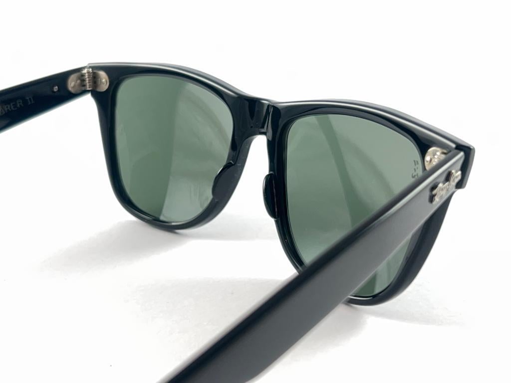 Mint Ray Ban The Wayfarer II Roland Garros Edition G15 Lens USA 80's Sunglasses For Sale 3