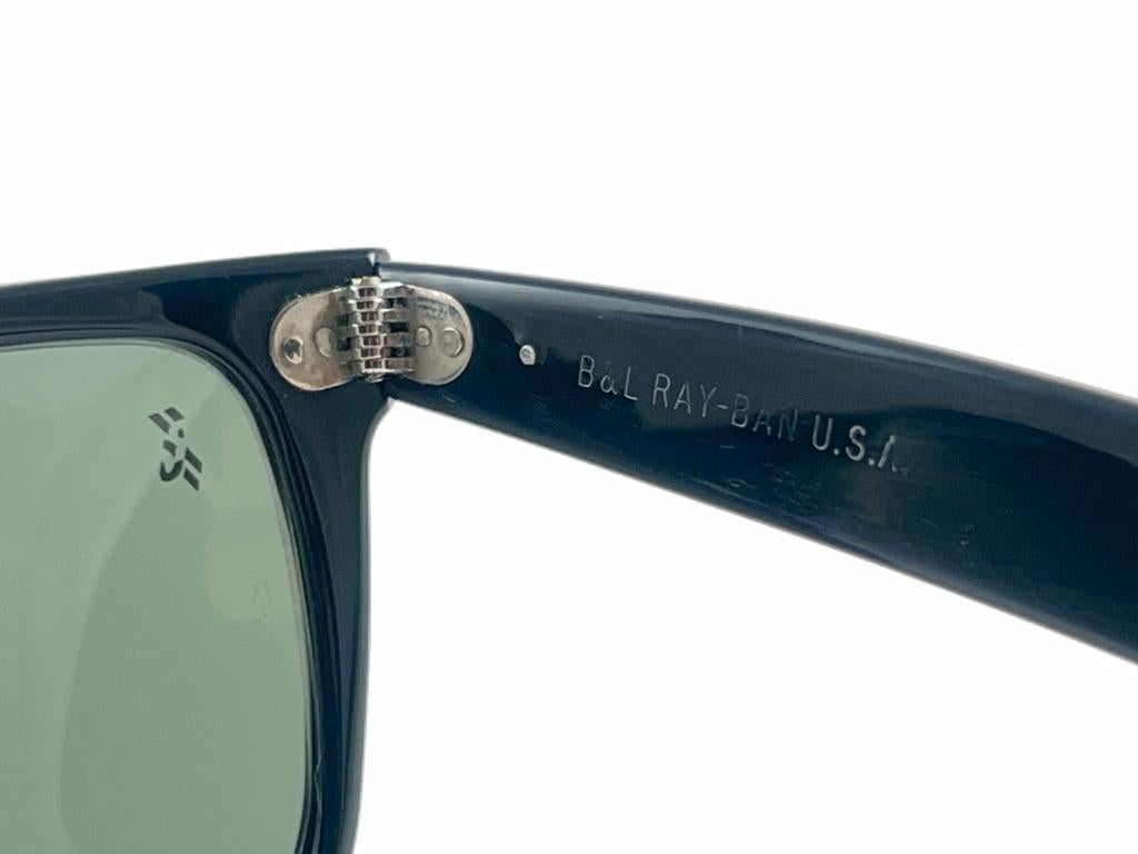 Mint Ray Ban The Wayfarer II Roland Garros Edition G15 Lens USA 80's Sunglasses For Sale 4
