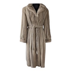 Vintage Mint robe style blush mink fur coat 8/M