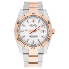 Montre Oyster Rolex DateJust 116261 Turn-O-Graph 36mm en or rose bicolore
