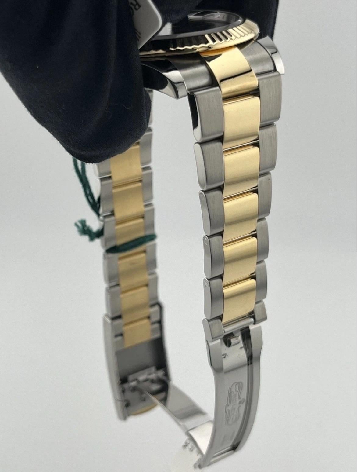 MINT Rolex DateJust 41mm Steel Two-Tone Gold Wimbledon Oyster Watch 126333 For Sale 9