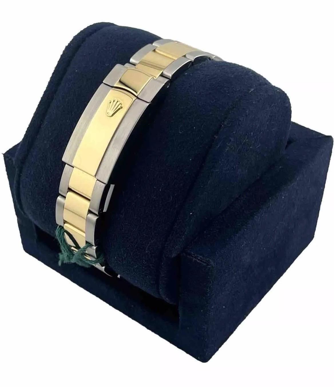 MINT Rolex DateJust 41mm Steel Two-Tone Gold Wimbledon Oyster Watch 126333 For Sale 3
