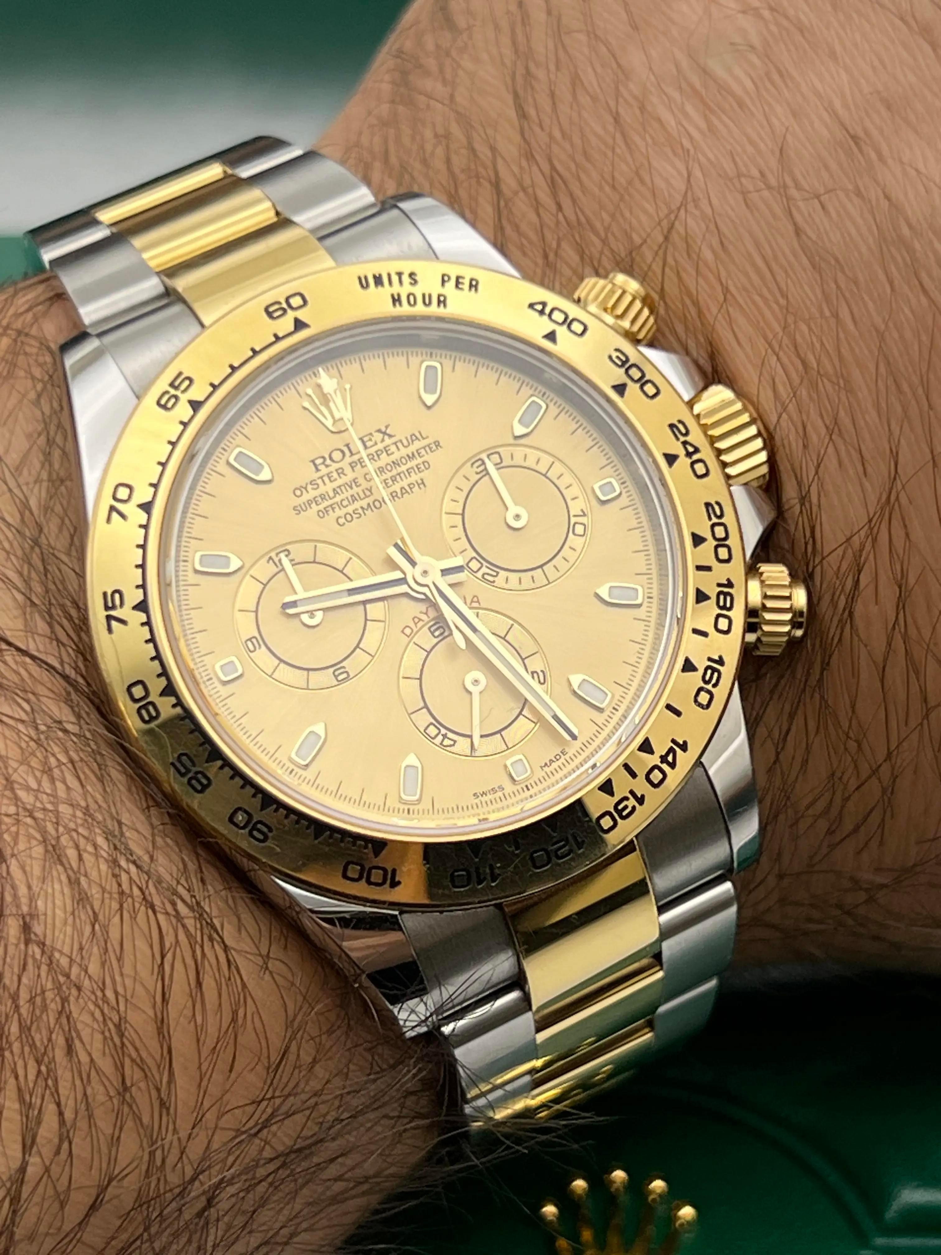 Rolex Daytona 116503 40mm 18K quadrante champagne bicolore scatola e documenti, nuovo di zecca in vendita 2