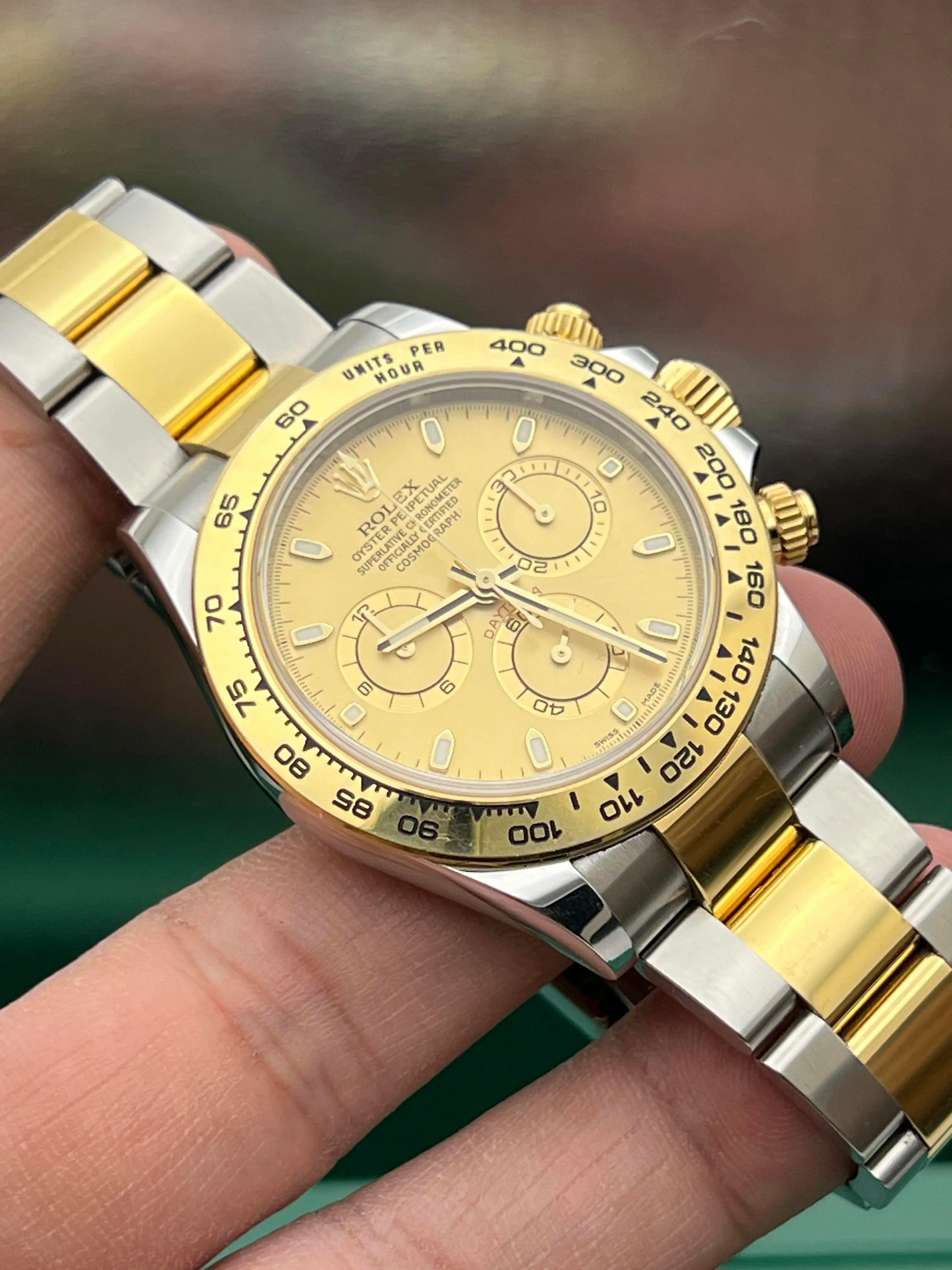 Rolex Daytona 116503 40mm 18K quadrante champagne bicolore scatola e documenti, nuovo di zecca in vendita 3