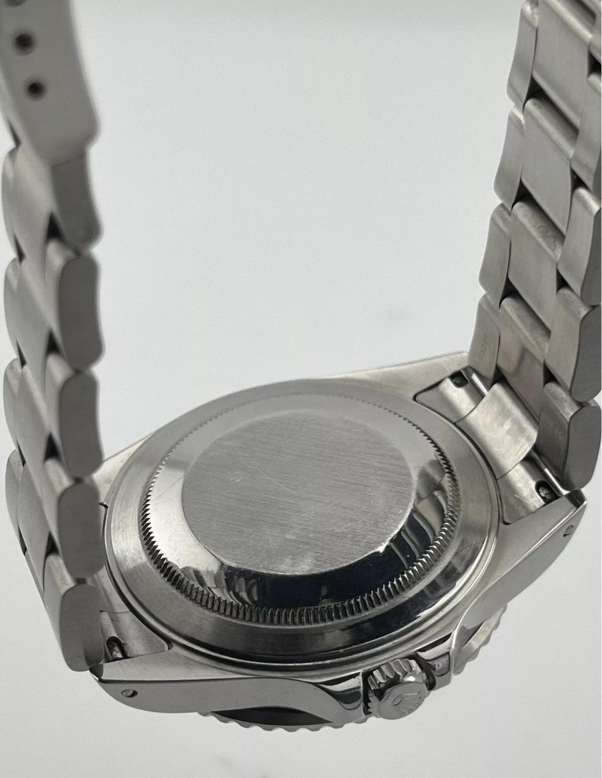 MINT Rolex GMT-Master II 40mm Stainless Steel 16710 Black Men's Watch Papers For Sale 11