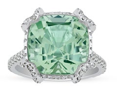 Mint Tourmaline Ring, 8.36 Carats