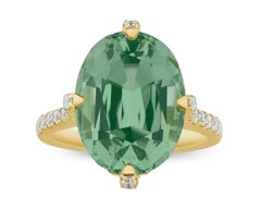 Mint Tourmaline Ring, 9.96 Carats