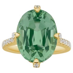 Mint Tourmaline Ring, 9.96 Carats