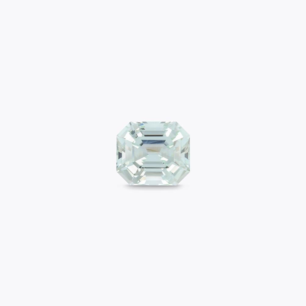 Contemporary Mint Tourmaline Ring Gem 7.91 Carat Emerald Cut Loose Gemstone