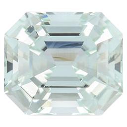 Mint Tourmaline Ring Gem 7.91 Carat Emerald Cut Loose Gemstone In New Condition In Beverly Hills, CA