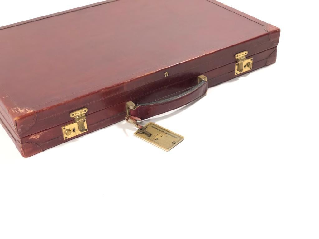 Mint Vintage 1970 Backgammon Rare Etienne Aigner Handmade Soft Leather Set 6