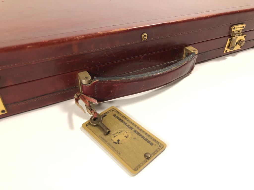 Mint Vintage 1970 Backgammon Rare Etienne Aigner Handmade Soft Leather Set 7
