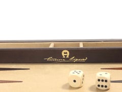 Mint Vintage 1970 Backgammon Rare Etienne Aigner Handmade Soft Leather Set