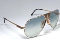 Lunettes de soleil vintage Boeing by Carrera Aviator couleur menthe avec lentille bleu doré, Autriche